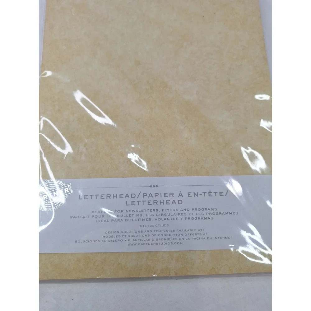 Gartner Studios Ivory Parchment Letterhead Paper 100 Count 78488 Newsletters